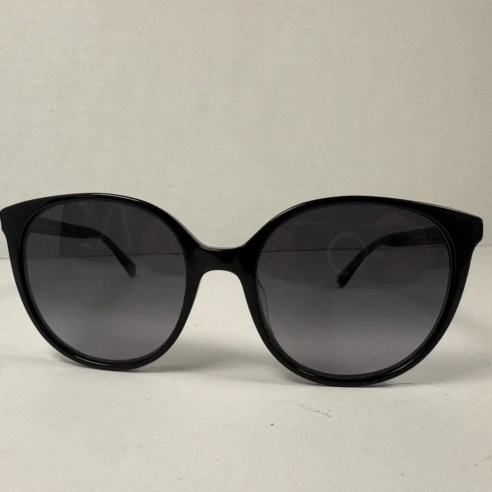 Kate Spade Erlyn Sunglasses Women 56mm Black Grey Gradient Round ERLYN/G/S BSC9O